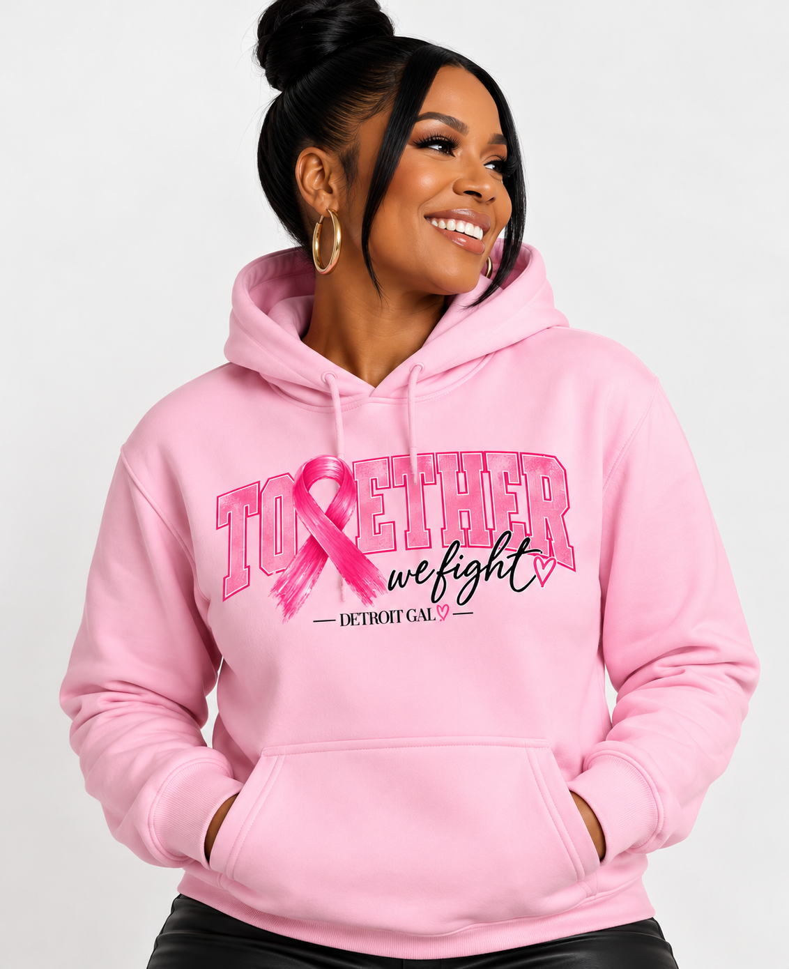 Detroit Gal Breast Cancer Hoodie