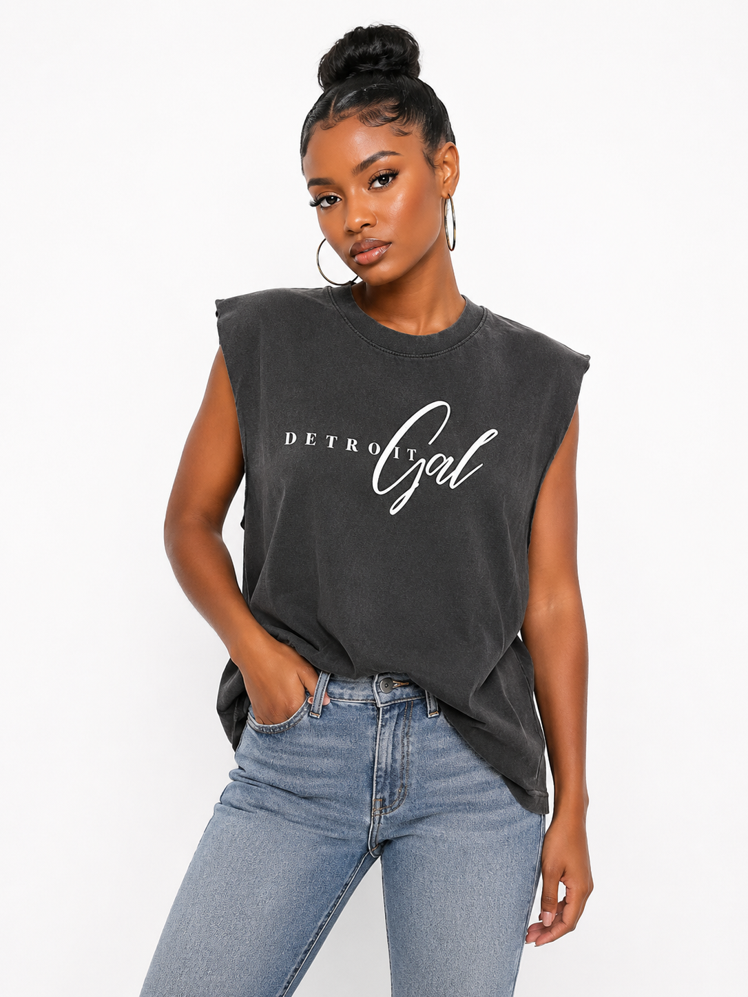 313 Detroit Gal Muscle Tee