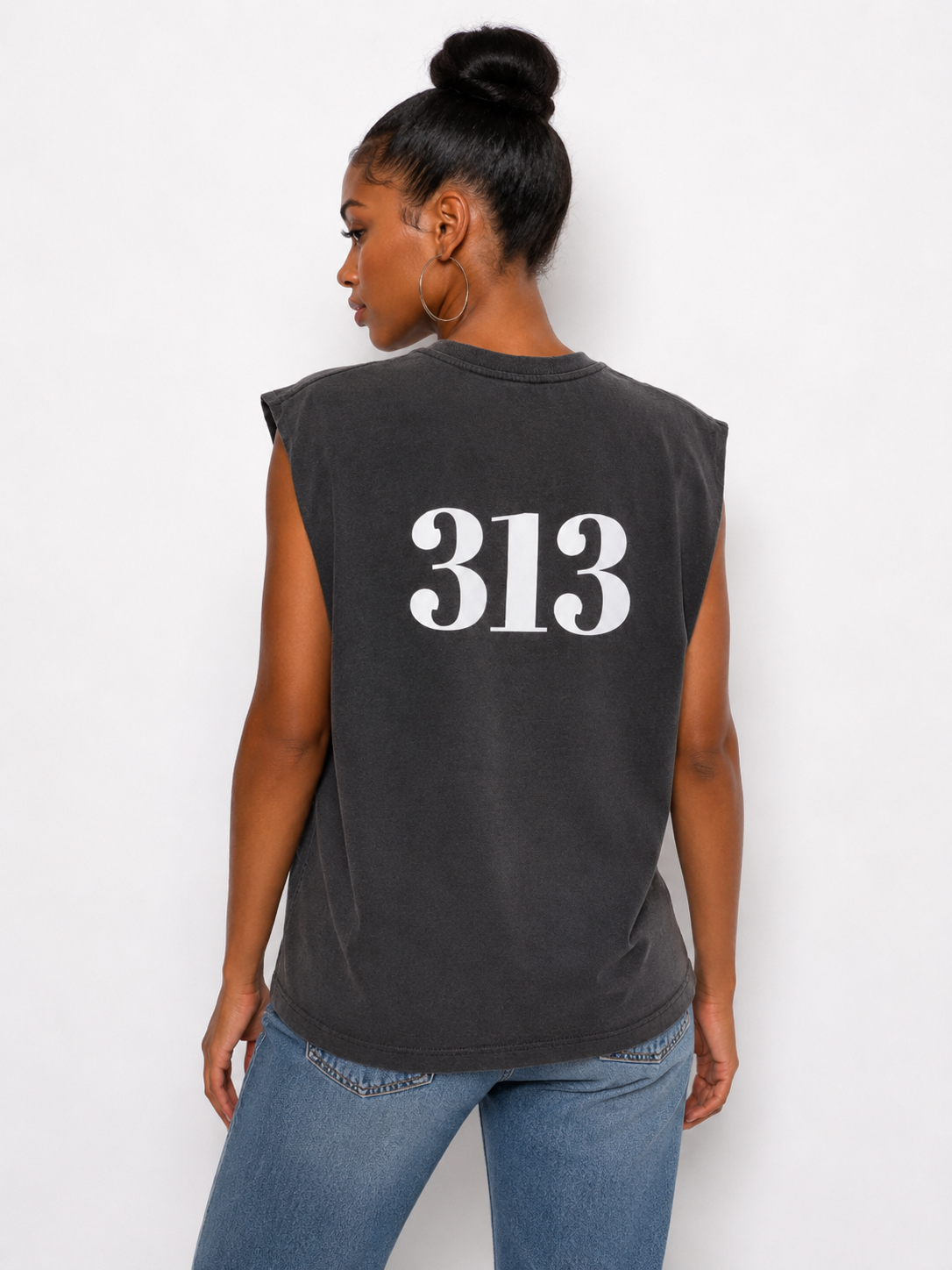 313 Detroit Gal Muscle Tee