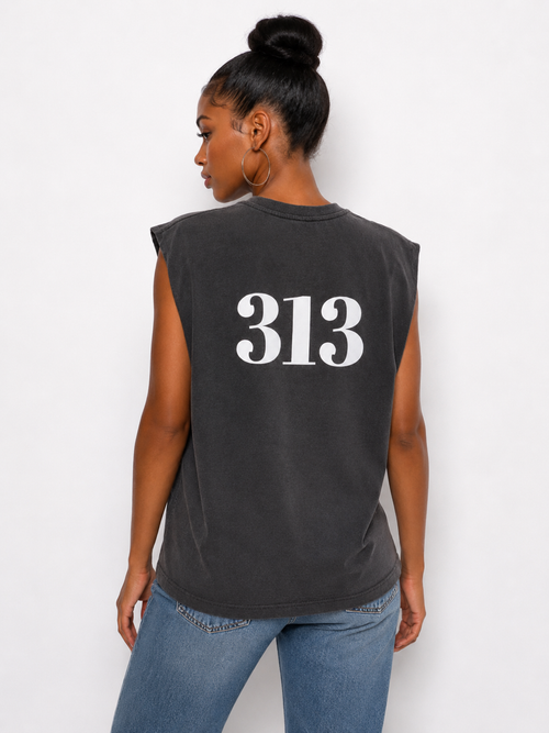 313 Detroit Gal Muscle Tee