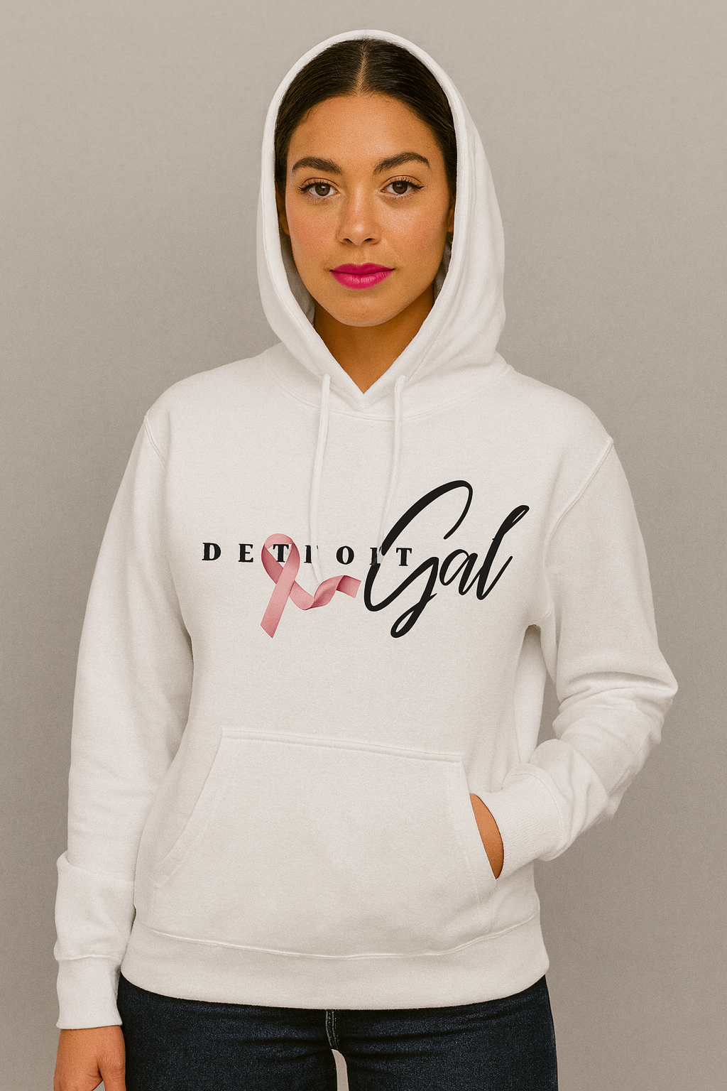 Detroit Gal Ribbon Sweatshirt
