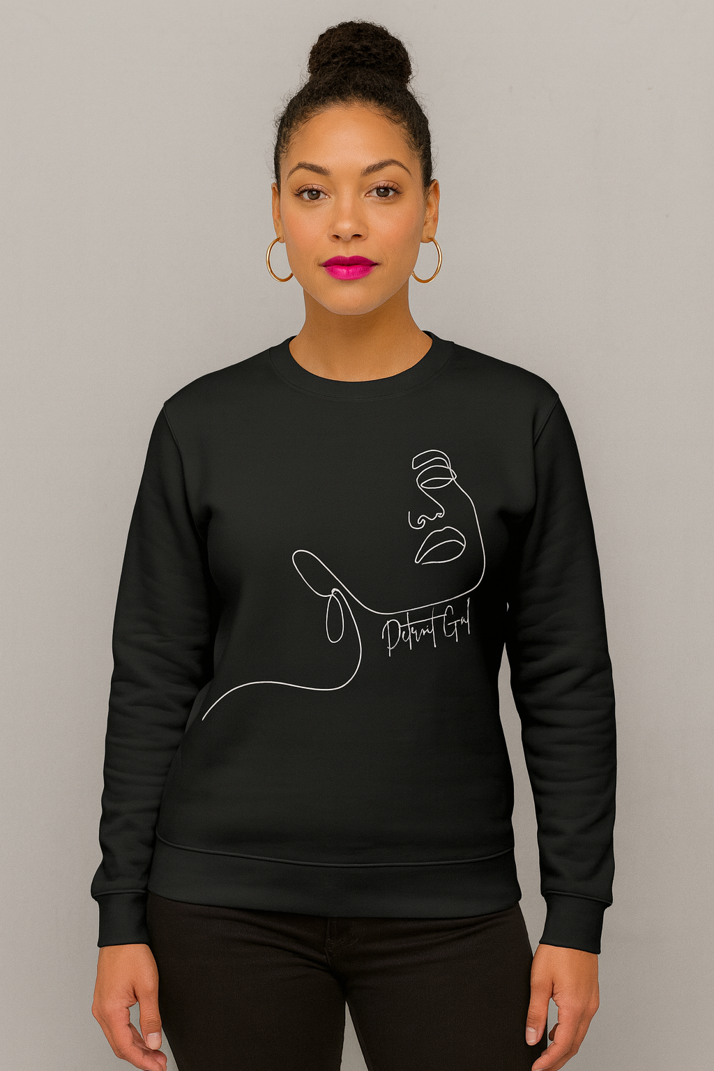 Detroit Gal Face Sweatshirt