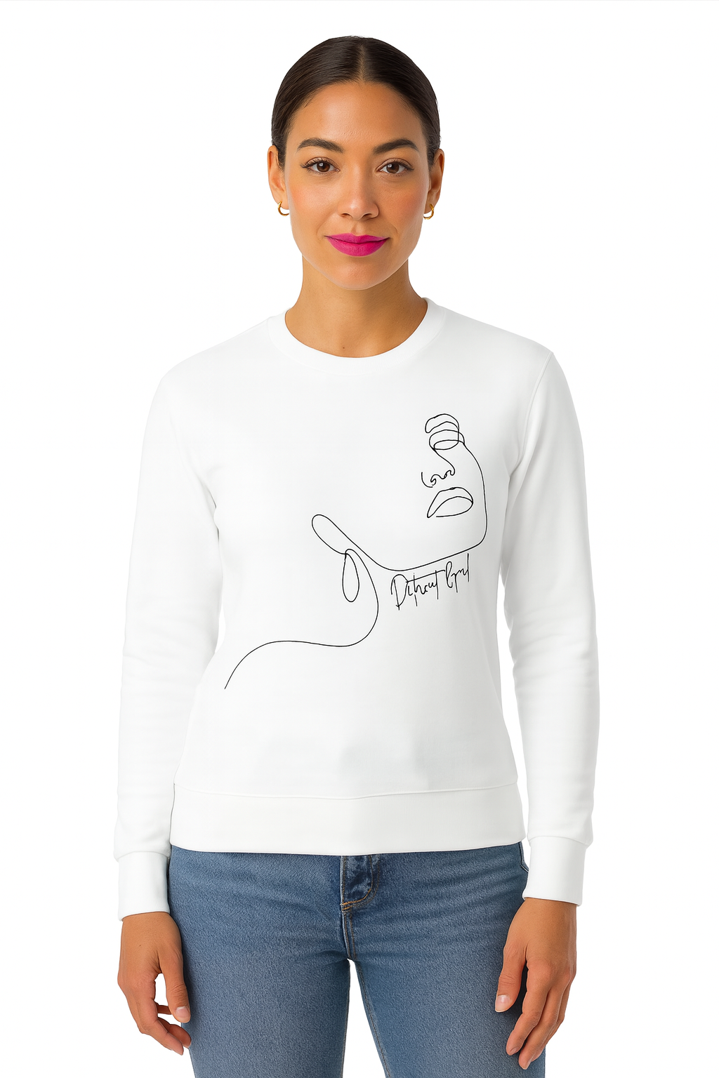 Detroit Gal Face Sweatshirt